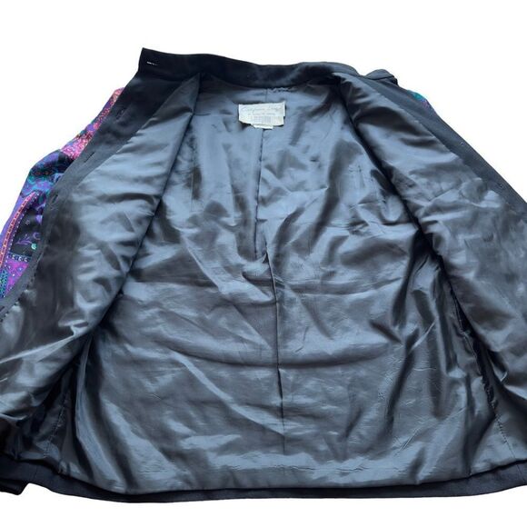 California Design by Dorothy Samuel Vintage Paisley Quilted Blouse Size 8 - Picture 2 of 16